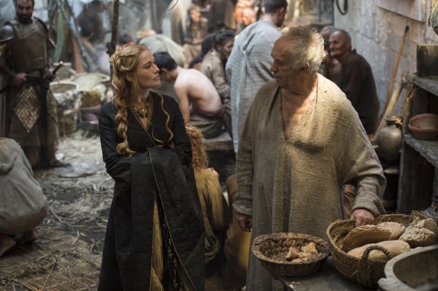 Lena Headey as Cersei Lannister and Jonathan Pryce as the High Sparrow (Macall B. Polay/HBO)