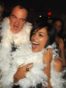 Quentin and Rosario ham it up at the “Grindhouse” after party on March 26, 2007

