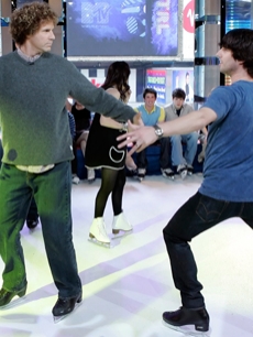Ferrell, Will - Jon Heder - Hilary Duff MTV TRL 3 27 &rsquo;07 AP 1