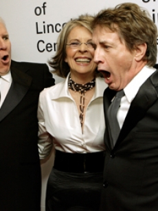 Steve Martin and Martin Short share a laugh with Keaton!