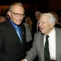 Actor Andy Rooney congratulates the legendary broadcaster