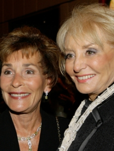 Judge Judy and Barbara Walters catch up at King's party in NY