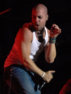 Chris Daughtry performs during SunFest in Florida on Friday
