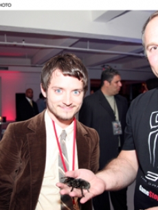 Elijah Wood at the launch party for the Spider-Man 3 videogame