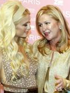 Paris Hilton with her mother, Kathy