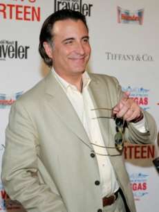 Andy Garcia looks thrilled to be in Vegas for the premiere