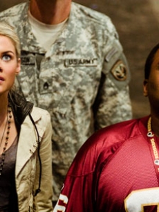 Rachael Taylor and Anthony Anderson look on