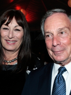 Anjelica Huston & Michael Bloomberg at a USC conference event in LA