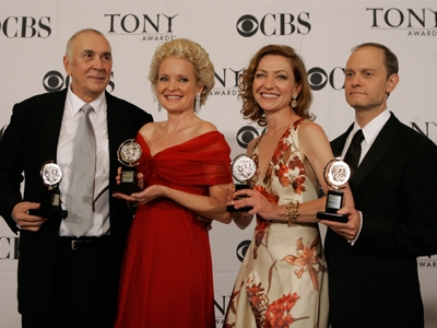 Big Winners: F. Langella, C. Ebersole, J. White & D. Hyde Pierce