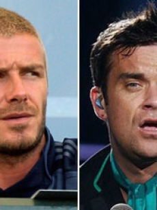David Beckham Robbie Williams blurb