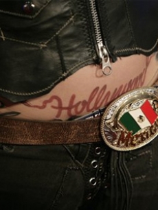 Kat Von D of LA Ink shows off her belt