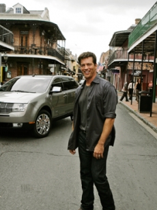 Harry Connick Jr. in New Orleans to promote the musicians village