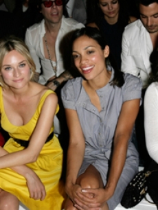 E. Rossum, D. Kruger, R. Dawson & M. Rodriguez at New York fashion week on September 12, 2007
