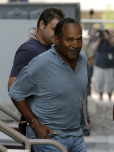O.J. Simpson is sent to Clark County Det. Center in Las Vegas