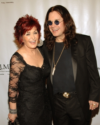 Sharon Osbourne and Ozzy Osbourne arrive at Elton's NY bash