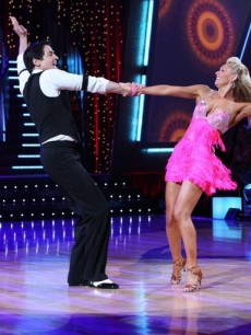 Mark Cuban and Kym Johnson dance the jive
