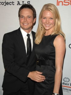 Scott Wolfe and wife, Kelly, at the Project ALS gala in NY