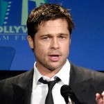 Brad Pitt takes the stage at the Hollywood Film Fest Awards