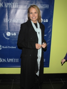 Katie Couric at the screening at the Bon Appetit Supper Club