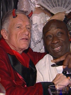 Hef with Michael Clarke Duncan