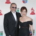Emilio and Gloria Estefan arrive at the Las Vegas show