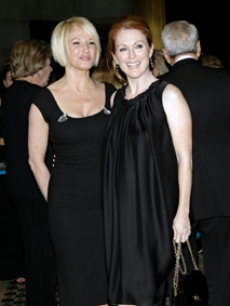 Ellen Barkin & Julianne Moore at the Moving Image event