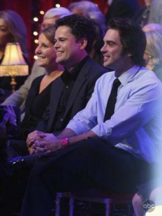 Donny Osmond in the audience to cheer on Marie