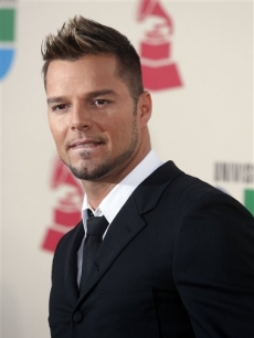 Nominee Ricky Martin turns up at the event