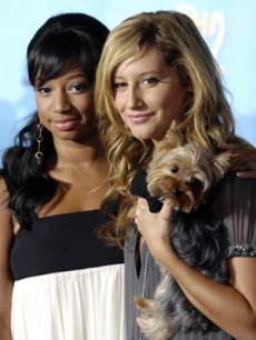 Monique Coleman & Ashley Tisdale smile for the cameras