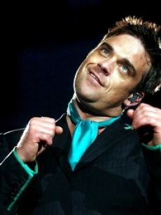 British pop singer Robbie Williams performs in Budapest, Hungary
