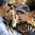 Richard Dreyfuss enjoys a Boston Red Sox game