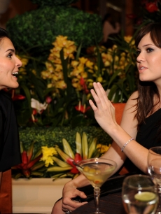 Angie Harmon and Mandy Moore at the Palazzo Las Vegas Grand Opening