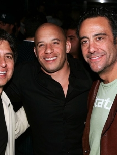 Vin Diesel, Ray Romano and Brad Garrett at The Bank Nightclub at Bellagio in Las Vegas