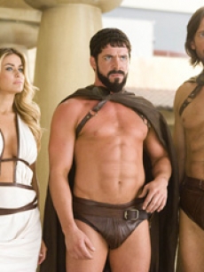 Carmen Electra, Sean Maguire and Kevin Sorbo in 'Meet The Spartans' 