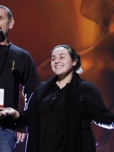 Nikki Blonsky practices her lines during SAG rehearsals on Saturday