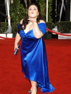 Nikki Blonsky blows a kiss to the crowd