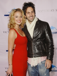 Katherine Heigl and husband Josh Kelley attend the Victoria's Secret 'What Is Sexy?' Super Bowl party