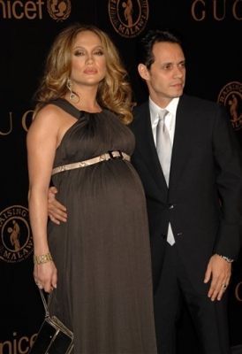 Jennifer Lopez and Marc Anthony at the UN Benefit Gala hosted by Madonna and Gucci 