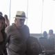 Kim Ledger, father of Heath Ledger arrive at the airport of their hometown in Perth, Australia