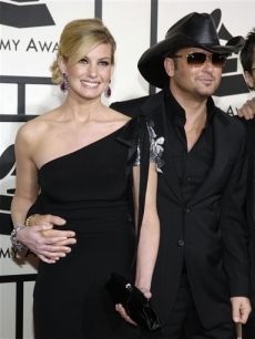 Faith Hill & Tim McGraw arrive at the 50th Annual Grammy Awards 