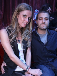 Nicky Hilton and David Katzenberg hang out at Company American Bistro in Las Vegas