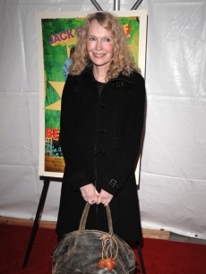 Mia Farrow arrives at the premiere of 'Be Kind Rewind' in NY 