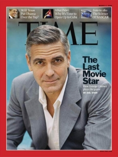 George Clooney graces the cover of the March 3, 2008 issue of Time