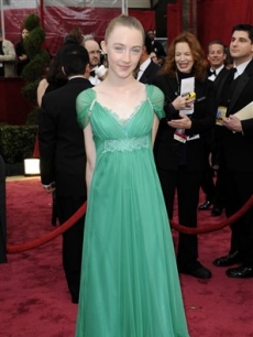 Oscar nominee Saoirse Ronan arrives for the 80th Academy Awards 