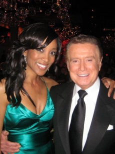 Shaun Robinson with Regis Philbin