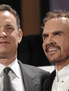 Tom Hanks, Dave Clark at the Rock & Roll Hall of Fame induction ceremony
