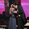 Kym hugs Penn Jillette as he is eliminated from 'Dancing With the Stars'
