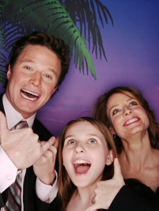 Jodie Foster, Abigail Breslin and Billy Bush at ShoWest 2008 in Las Vegas