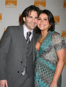 Rachael Ray and her husband John Cusimano at the Food Bank dinner, NYC 
