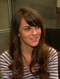 Ali Lohan in the studio 
